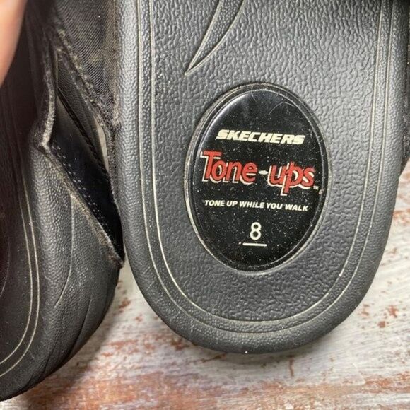 Skechers Black Tone Up Walking Sandals 8 - Picture 4 of 8